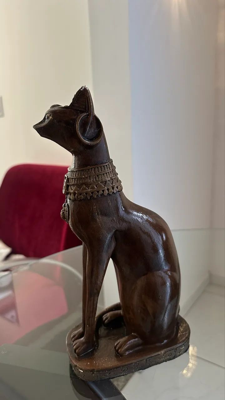 escultura gato decoração  - Foto 2