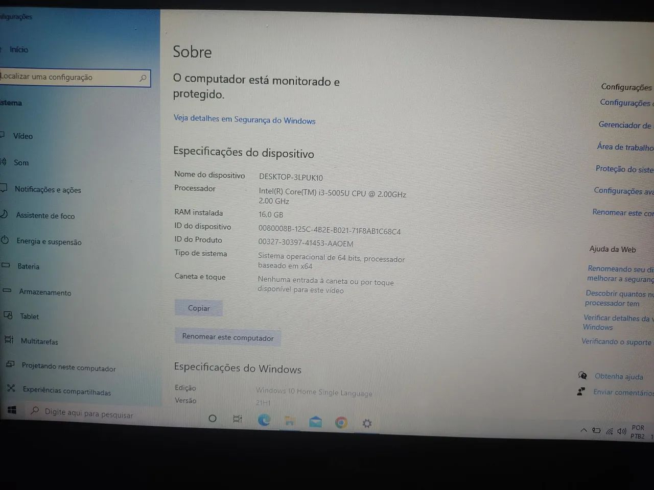 Notebook Dell Inspirion 14" 240GB 16GB Ram - Foto 3