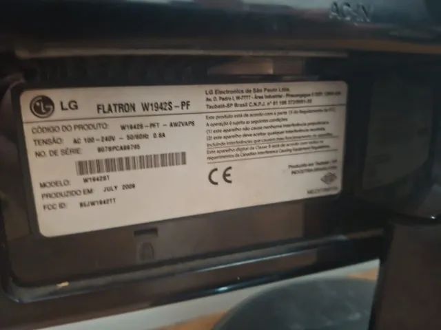 Monitor LG 19" W1942s - Excelente estado - Foto 5
