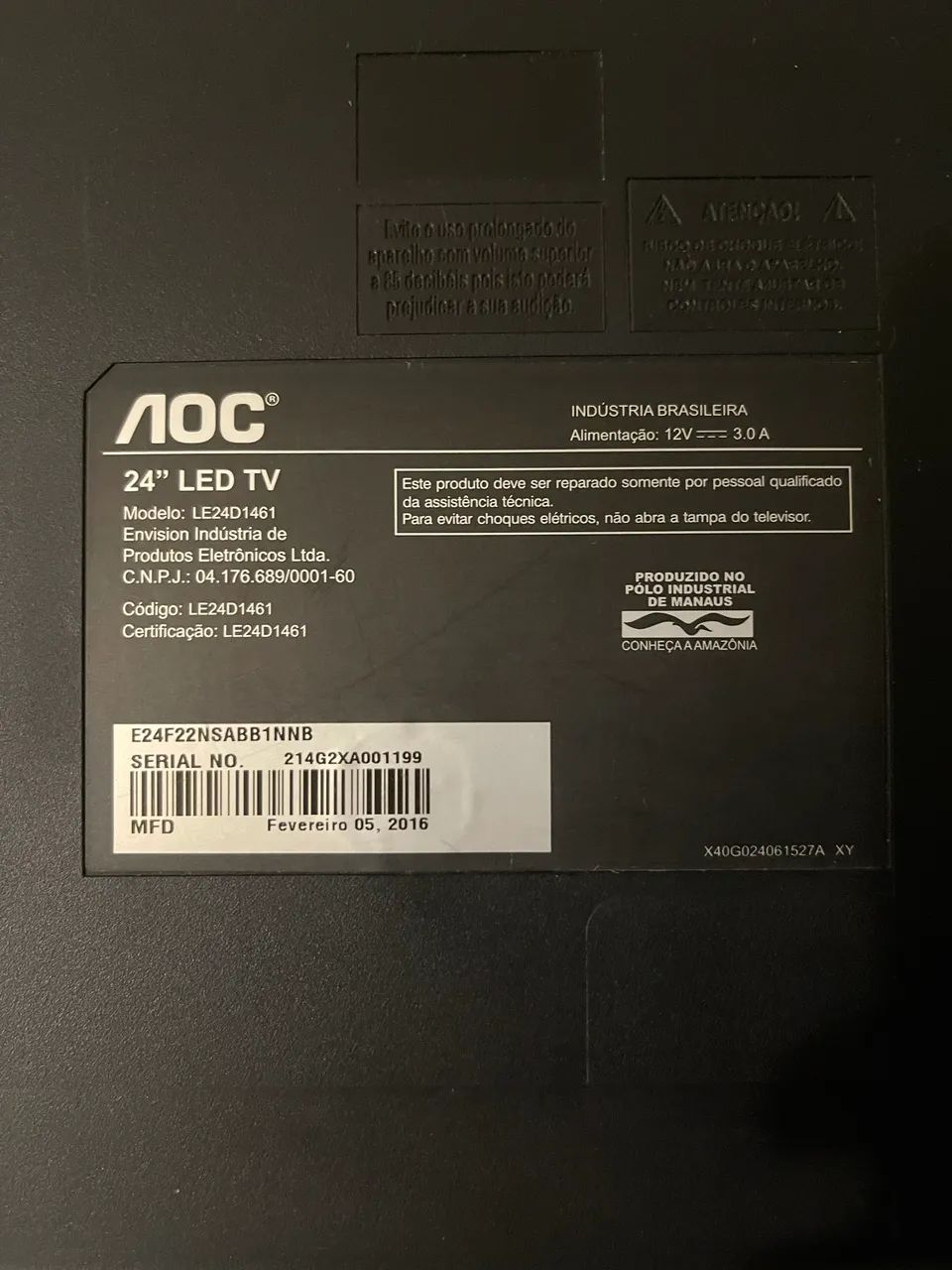 Monitor/ Tv Aoc 24 polegadas Led  - Foto 2
