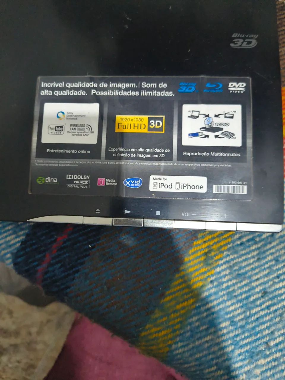 Vendo Home Theater Sony integrado com Blu-Ray e com 6 caixas ok. - Foto 5
