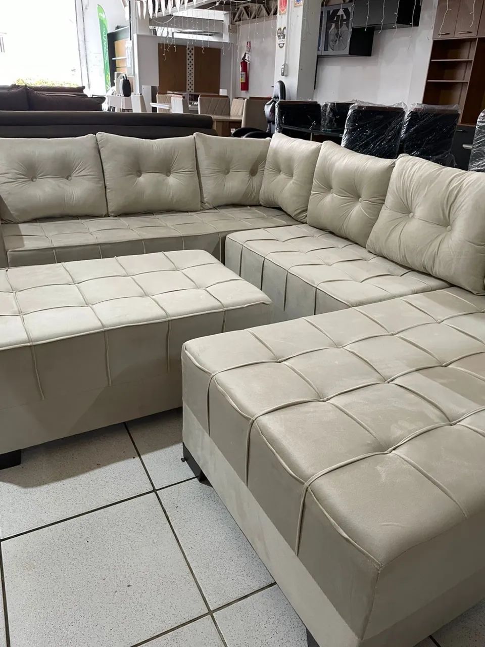 Sofá 6 lugares entrega grátis 