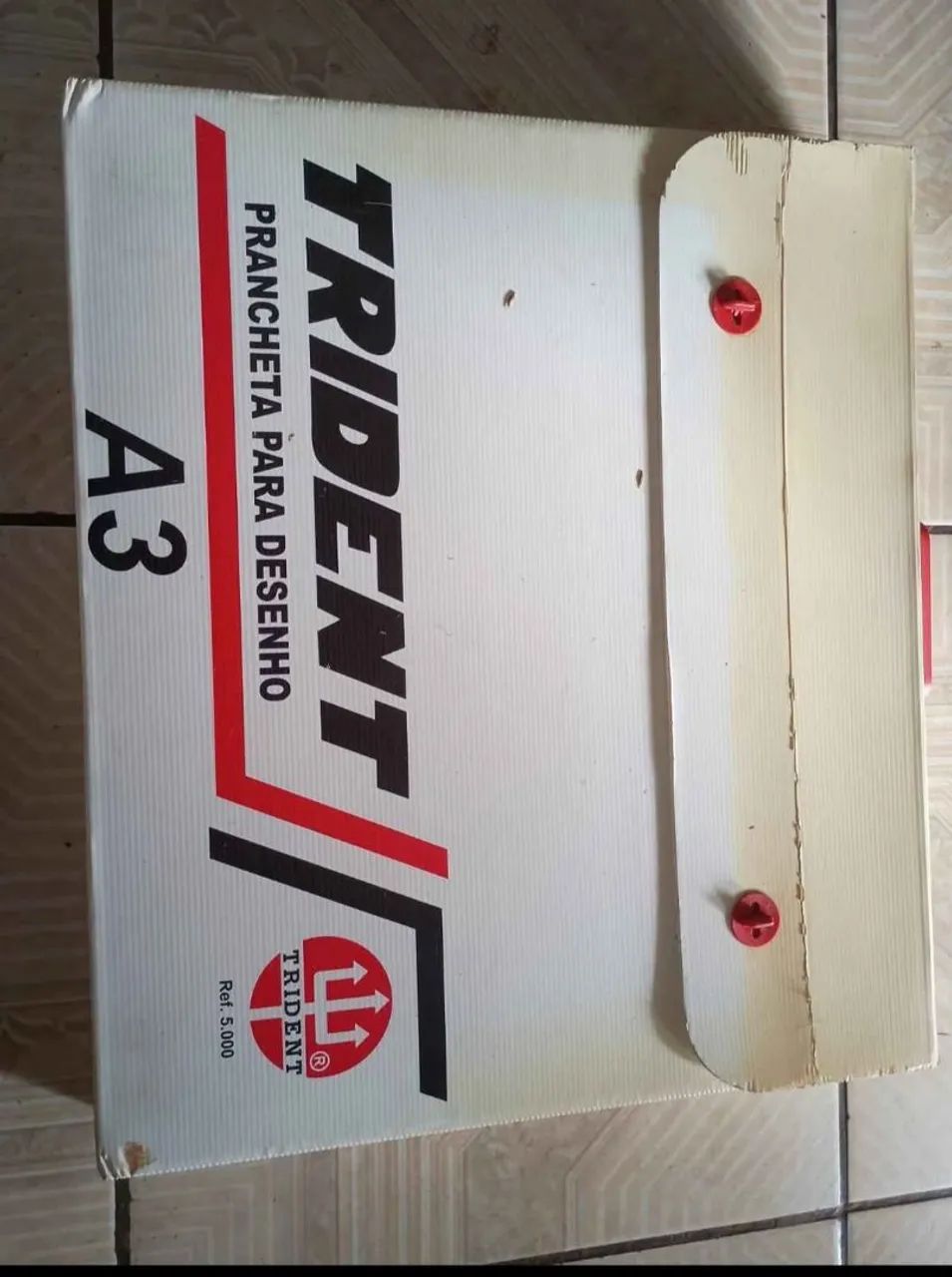Prancheta Para Desenho A3 Trident Com Maleta Ref 5000 Usada - Foto 3