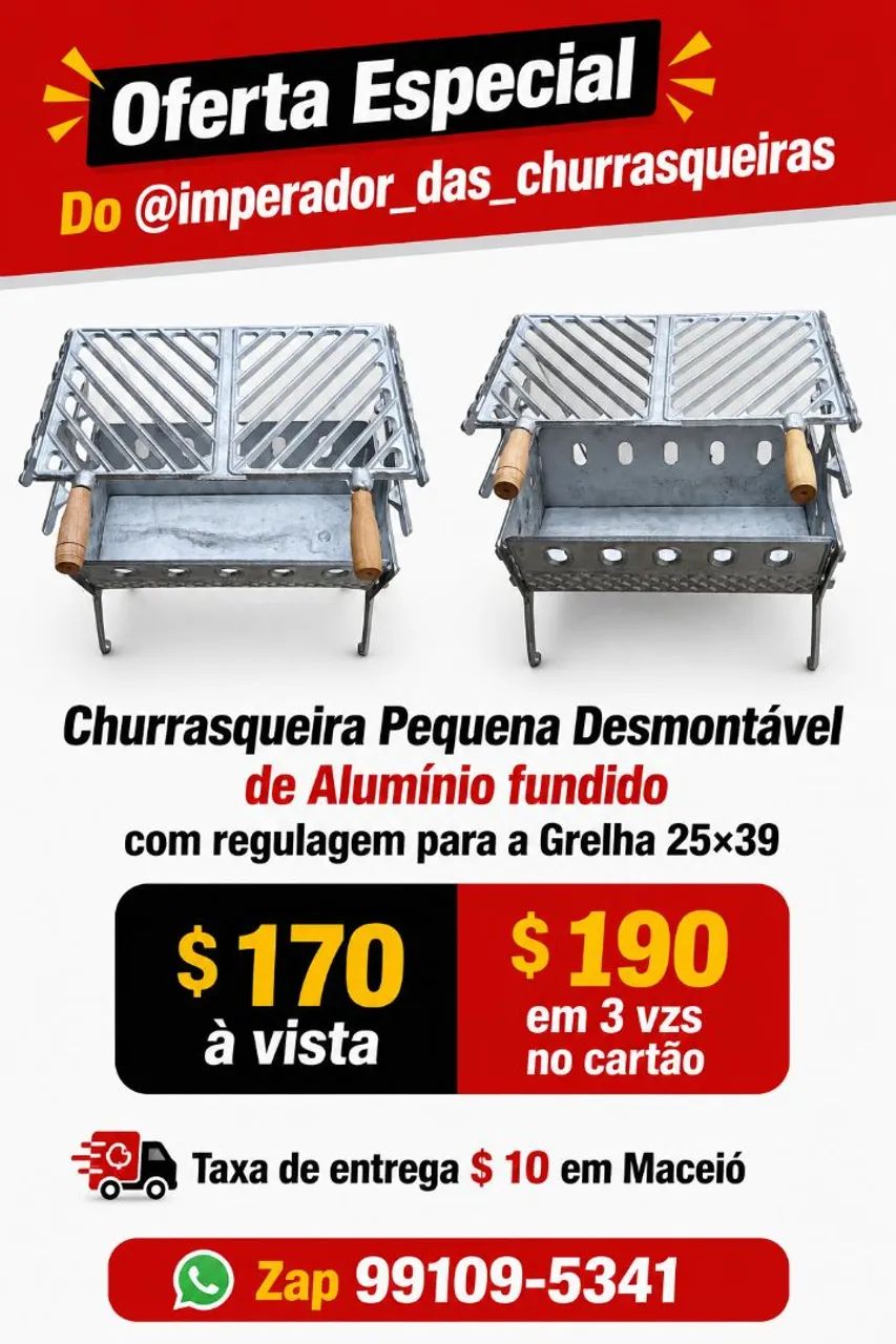 Churrasqueiras de Alumínio fundido  - Foto 3