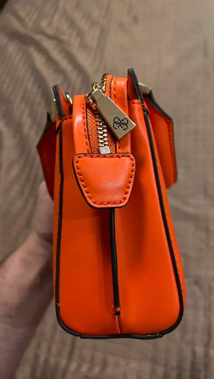 GUESS Katey Raffia Mini Satchel - Foto 4