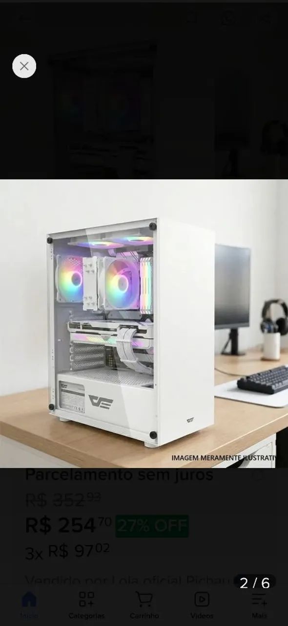 Ganinete gamer branco - Foto 4
