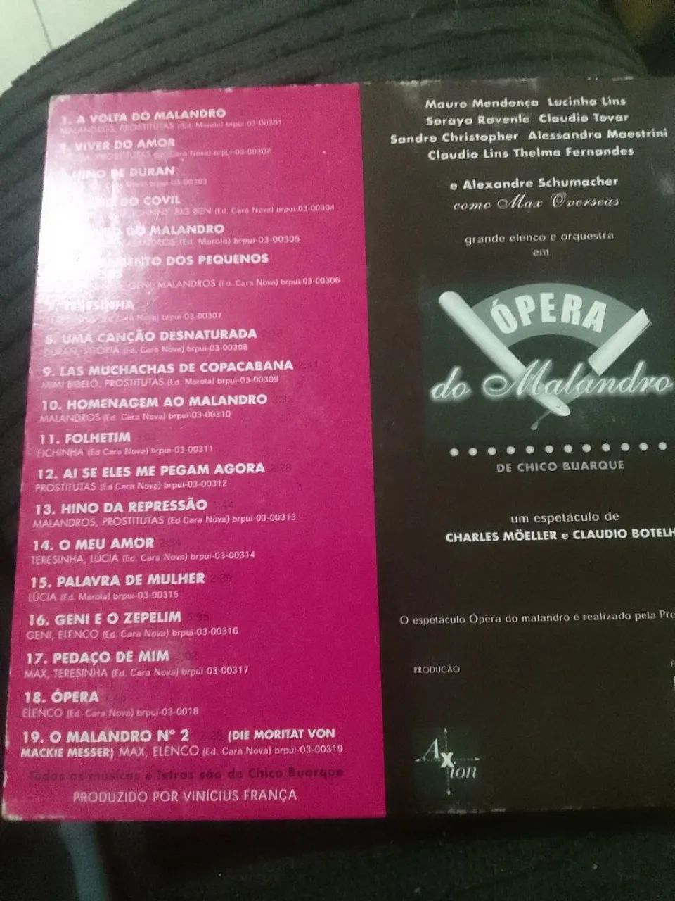 CD Ópera do Malandro: gravado ao vivo Agosto 2003 - Foto 5