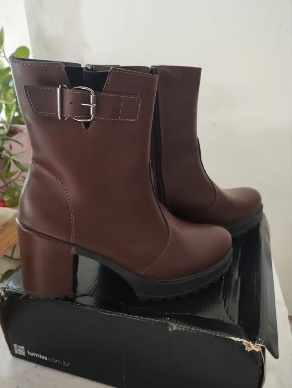 Bota couro 