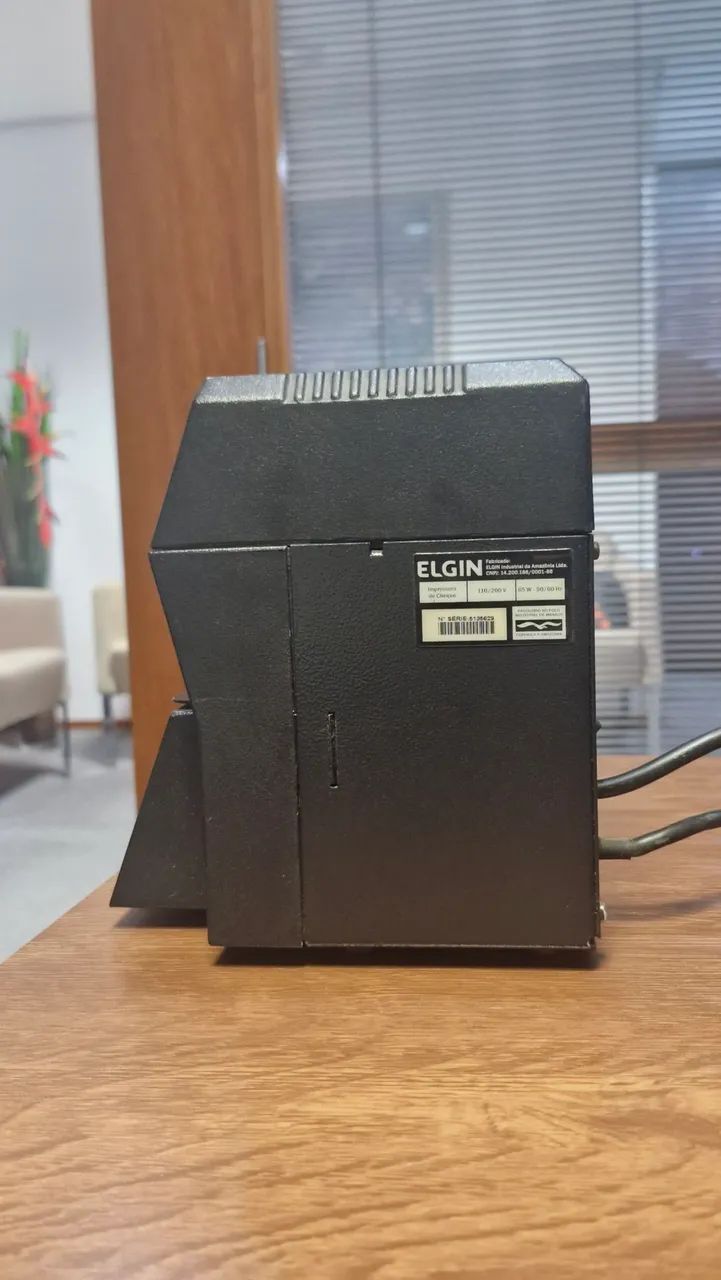 Impressora de Cheque Elgin Impre-Cheq Bivolt - Preta - Foto 4