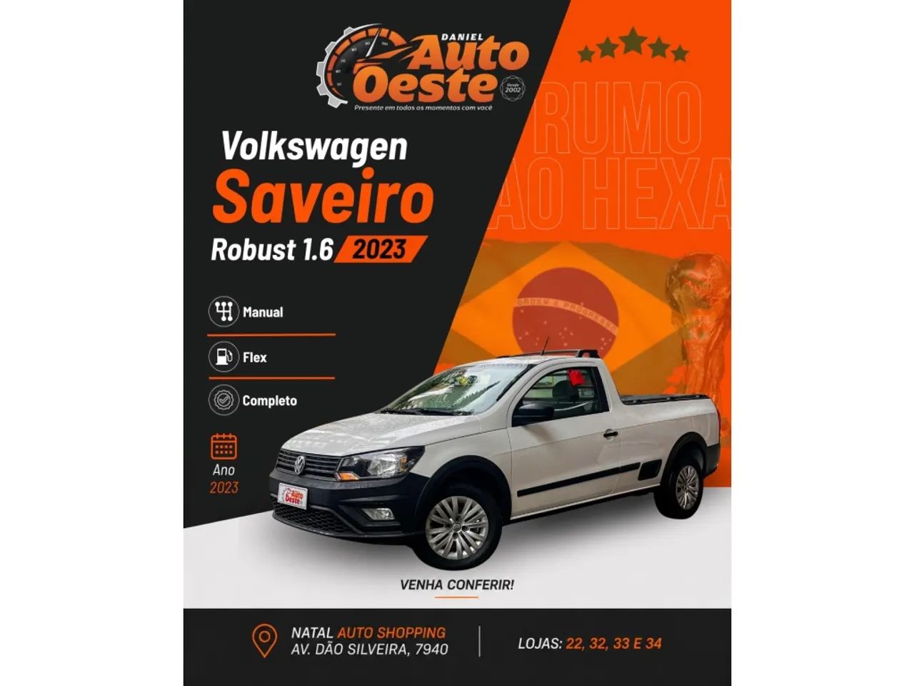 Volkswagen Saveiro Robust 1.6 Total Flex 16V 2023