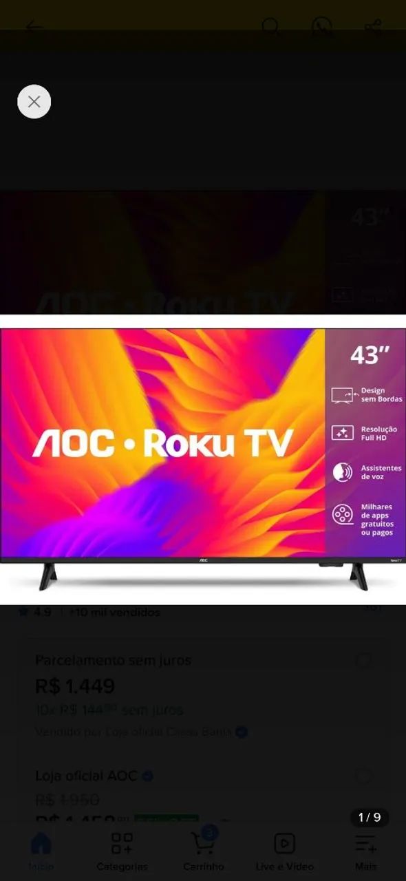 Tv Smart 43 Polegdas