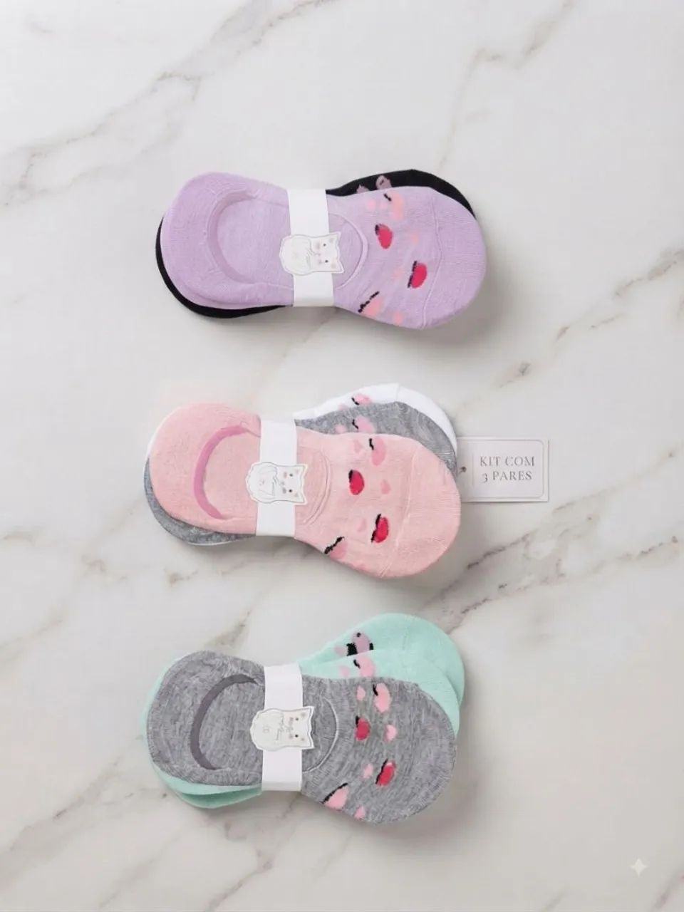 Meias promoção  (kit com 3 pares) - Foto 4