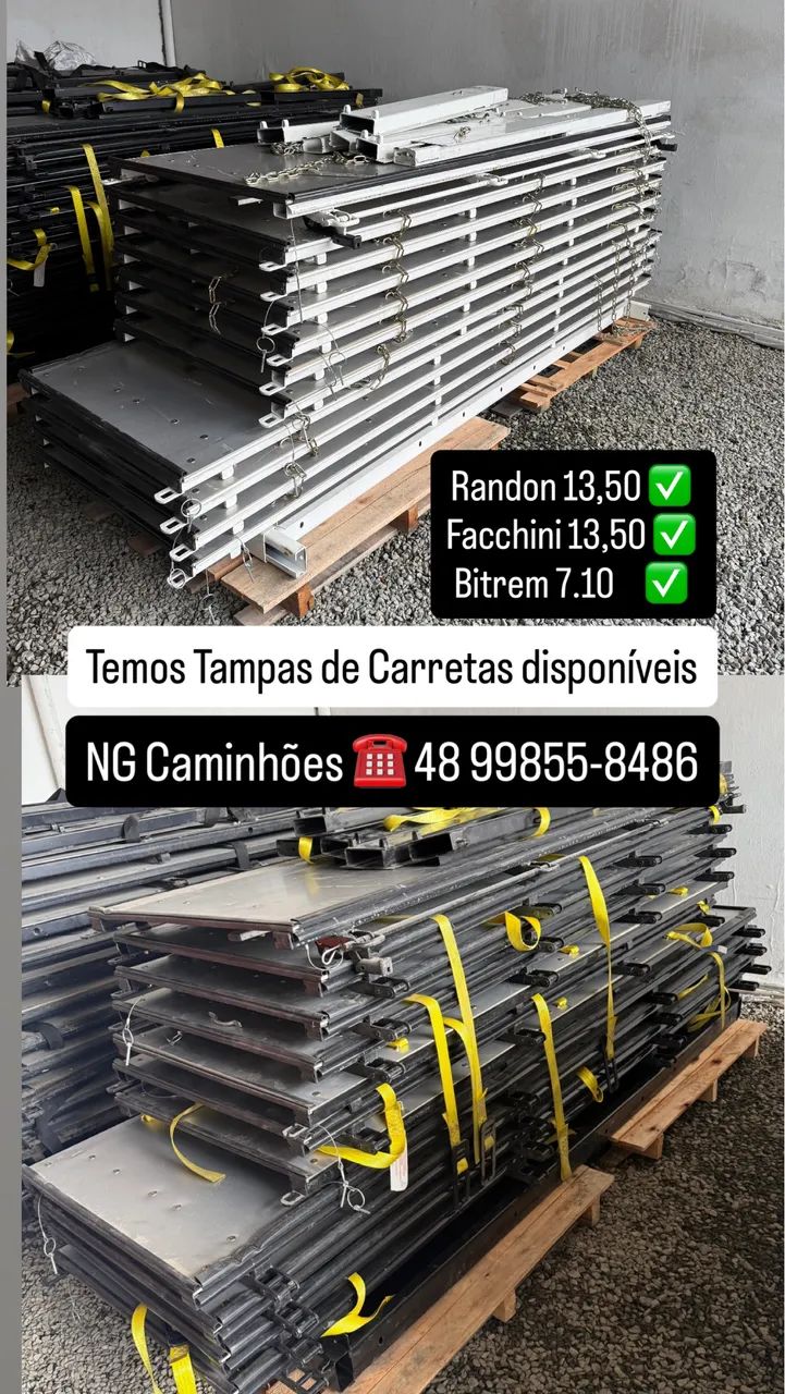Tampa de carreta graneleira Carga seca 