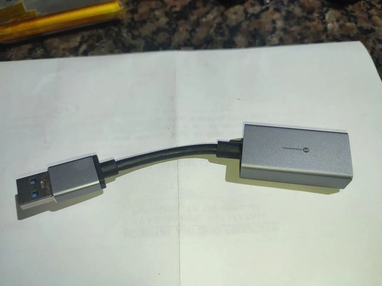 Cabo ethernet USB 3.0 Goldentec