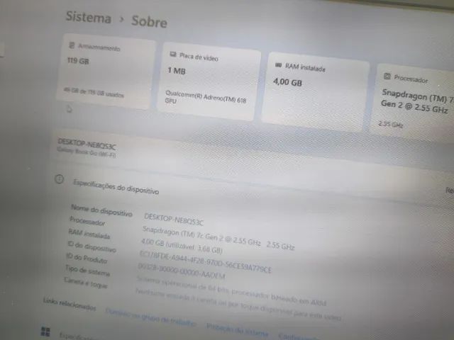 Notebook Samsung Galaxy Book Go - Foto 2
