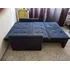 DOAÇÃO - Sofá-cama Matrix 2 Lugares, Cor Azul, Pés de PVC - Usado (Doação) - Foto 5