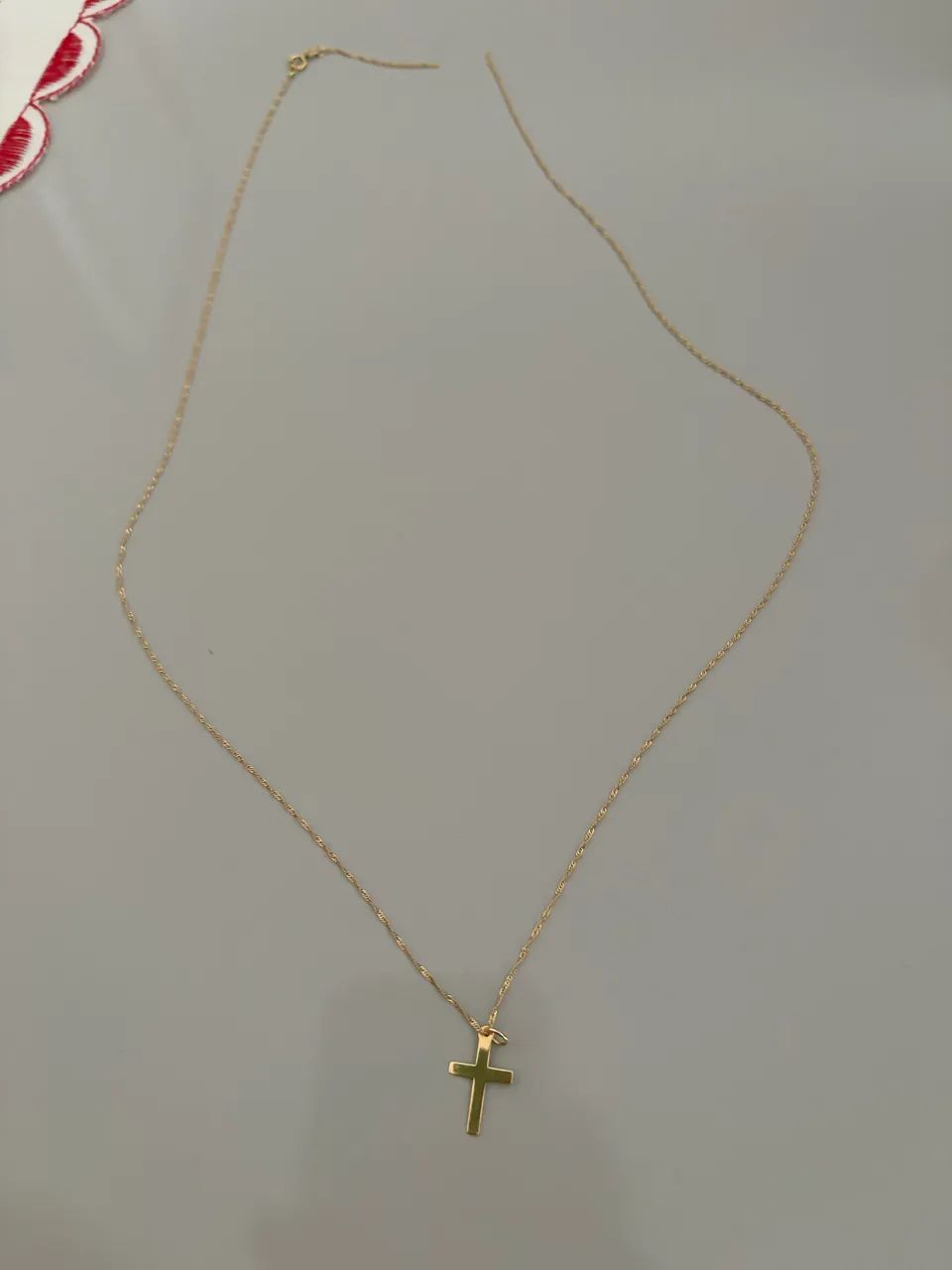 Cordão de ouro + pingente de ouro 