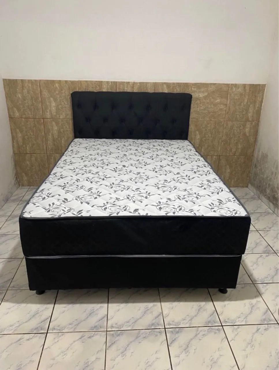 Cama box casal (com molas) nova