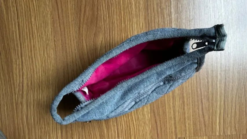 necessaire puket cinza e rosa - Foto 4