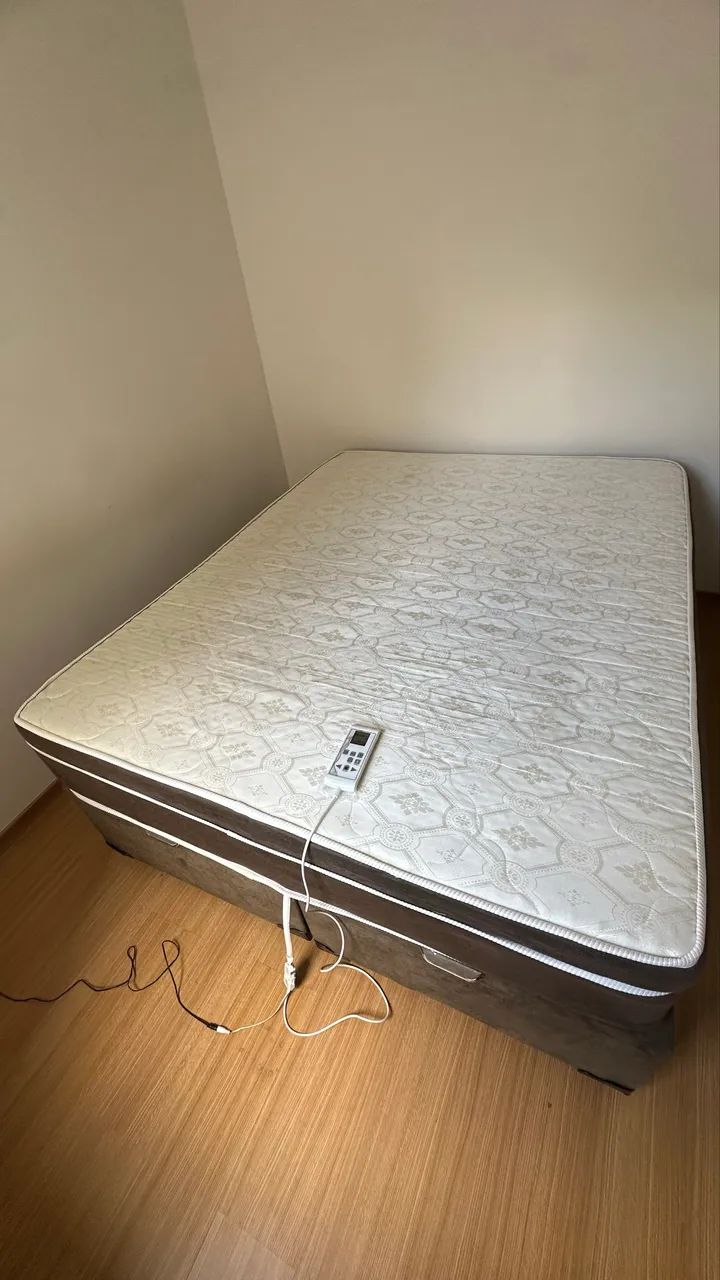 Cama com massagem bau box bi partido - Foto 3
