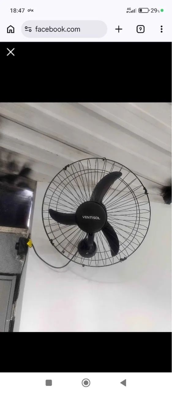 Ventilador teto ventisol 40 cm