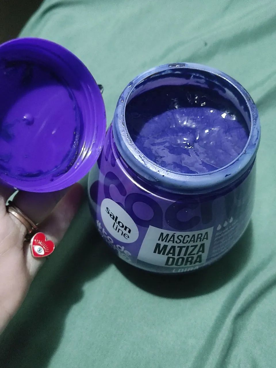 Máscara matizadora de cabelo loiro Salon Line  - Foto 2
