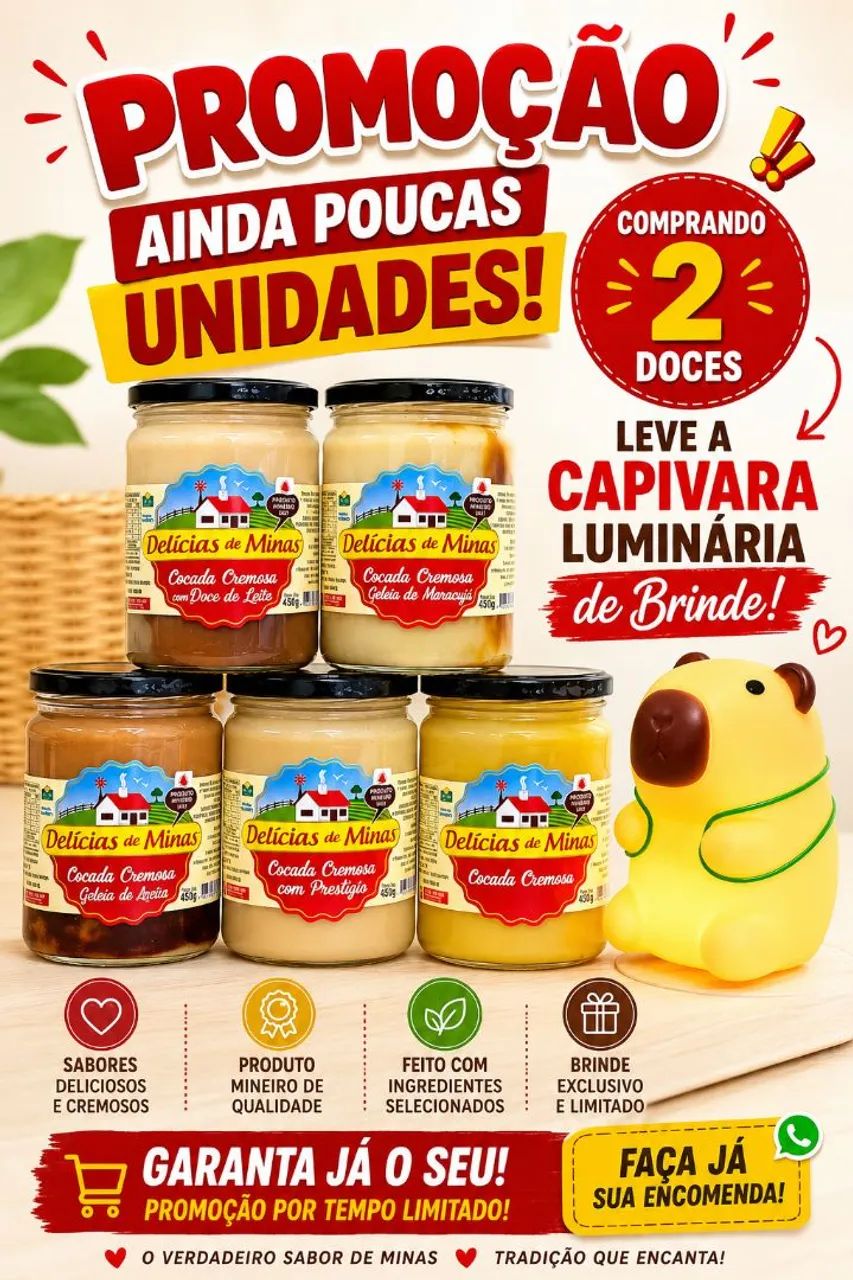 Doce de leite com brinde 