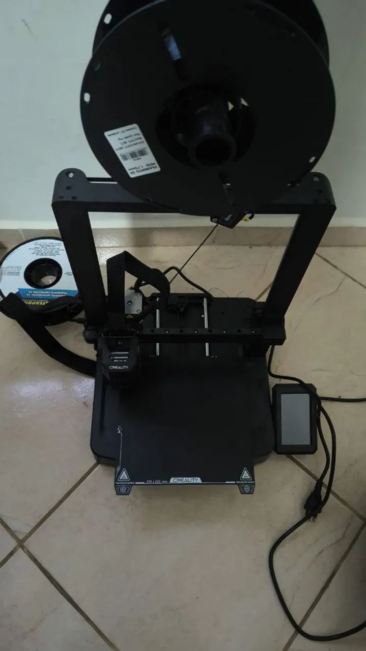 Impressora 3D creality ender v3 KE - seminova - Foto 4