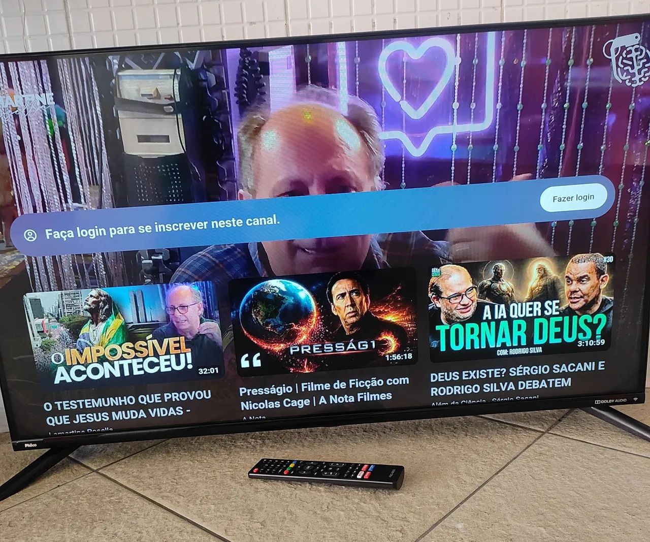TV Philco LED 40 polegadas smart borda infinita  - Foto 4