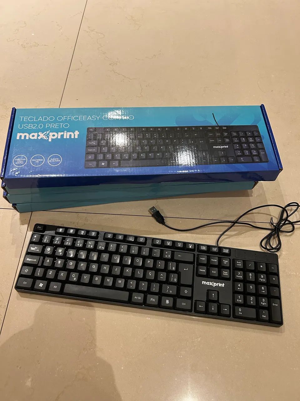 Teclado com Fio USB 2.0 Preto Maxprint - Foto 4