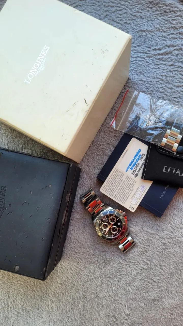 Relógio Longines HydroConquest Cronógrafo - Original Suíço - Foto 4