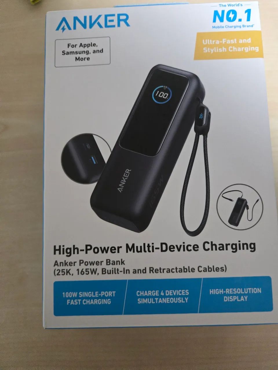 Powerbank Anker 165w, 25000mah lacrado - Acessórios de Celular