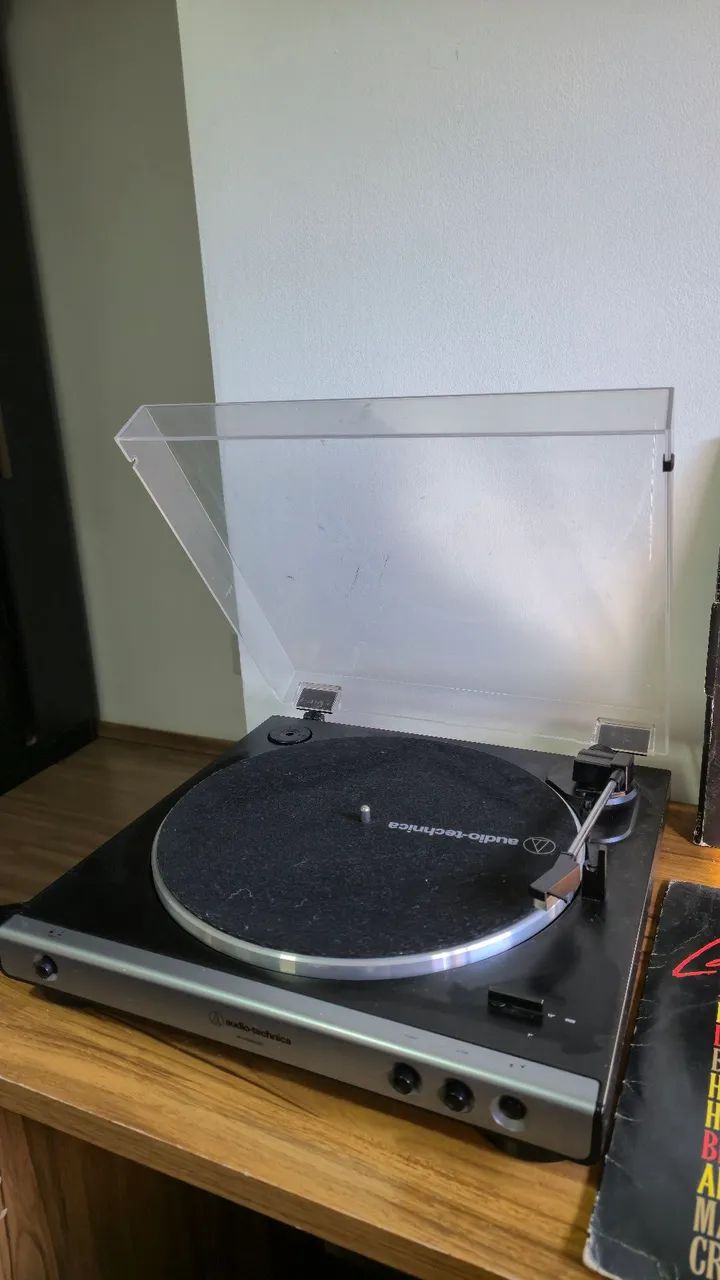 Toca discos audio techica + discos