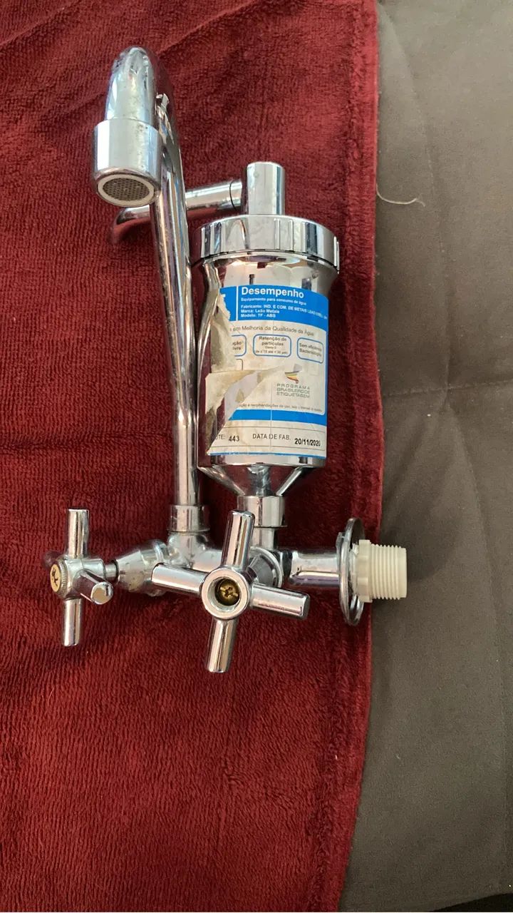 Torneira de inox com filtro 