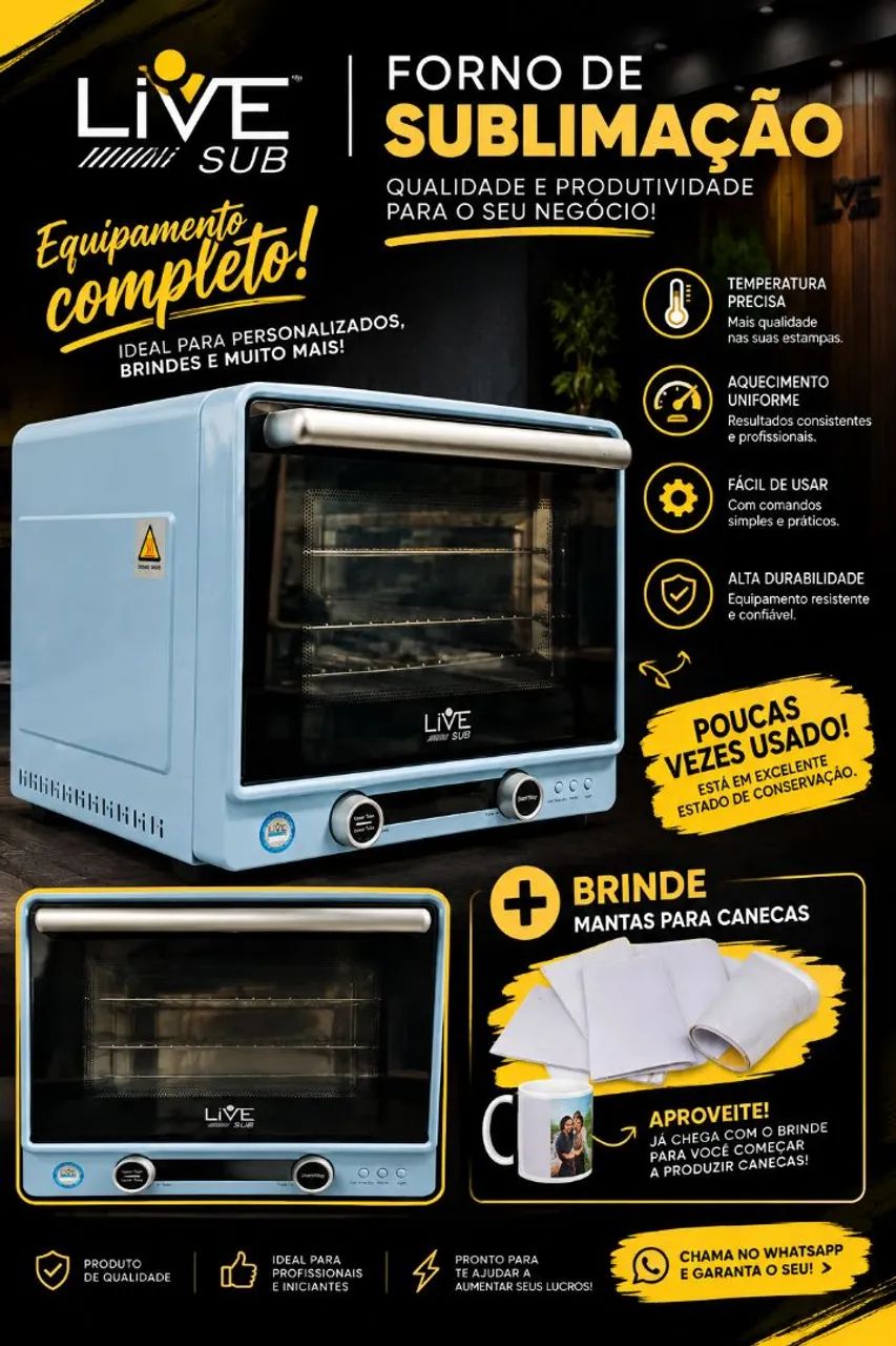 Forno de sublimação 