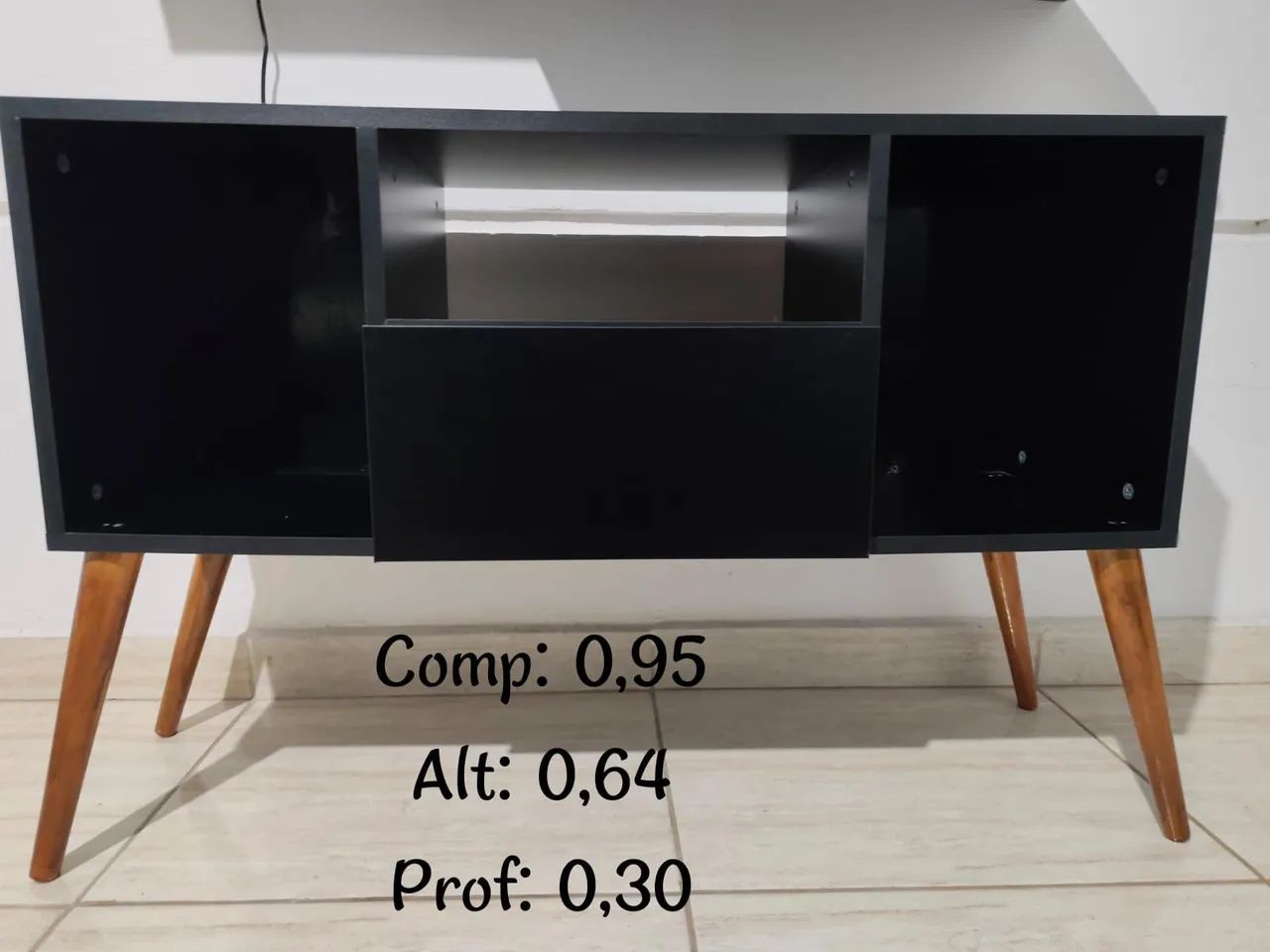 Vendo 5 Prateleiras sendo uma com nicho e 1 rack com 1 gaveta  - Foto 2
