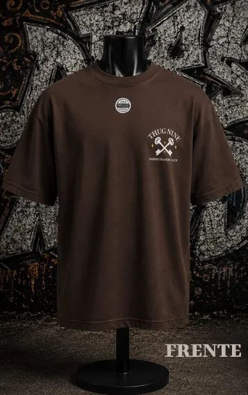 Camiseta Oversize Thug Nine Algodão Premium - Foto 3