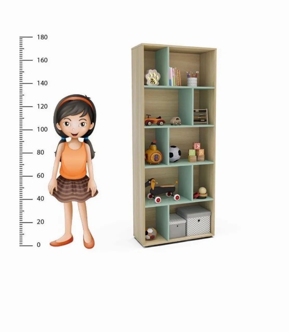 Estante infantil 10 nichos - Foto 4