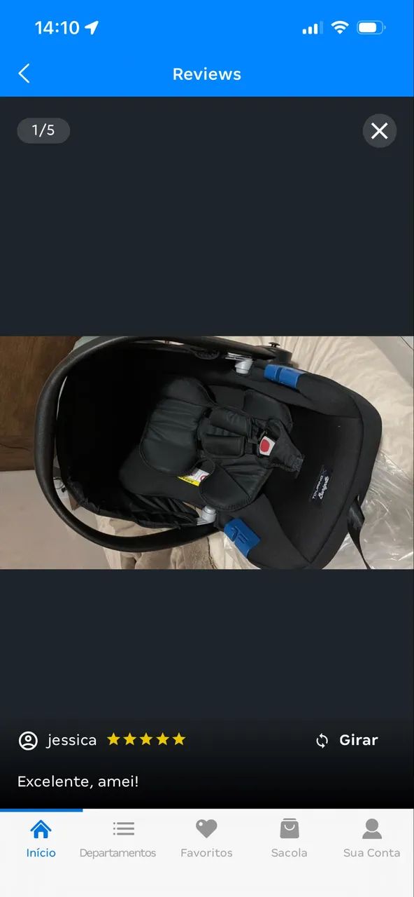 Bebê conforto burigoto