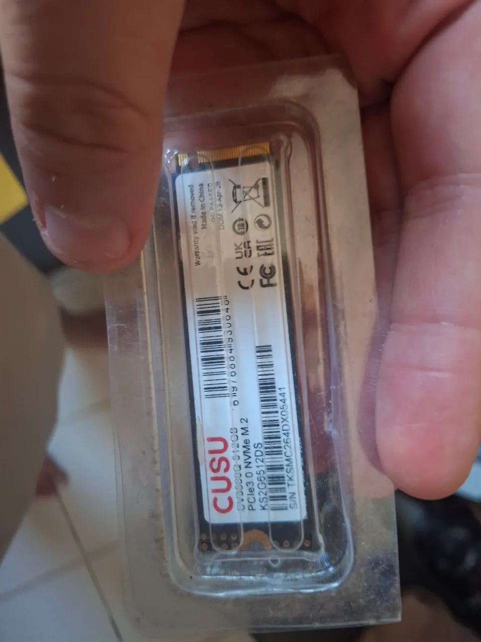SSD NVME CUSU 512 GB (usado) - Foto 2