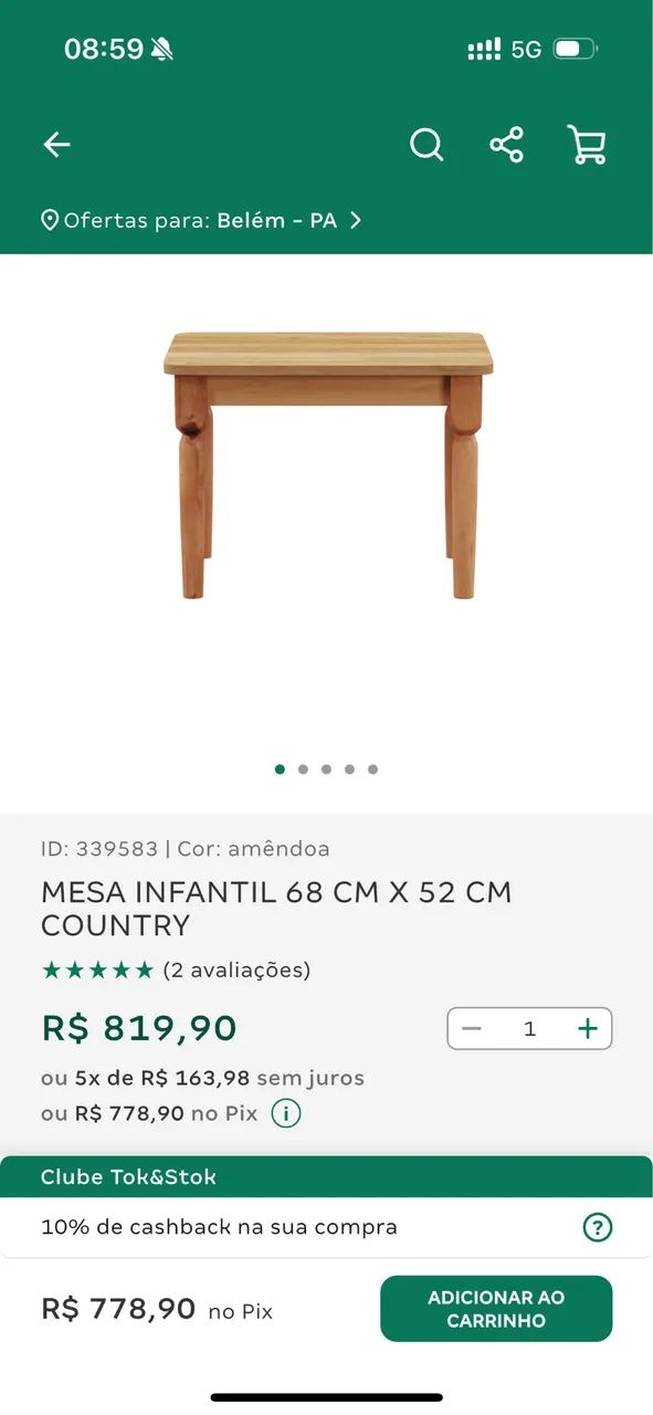 Mesa e cadeira infantil - Foto 2