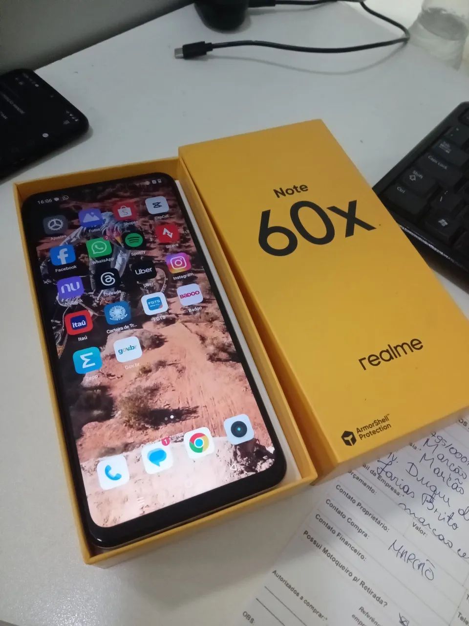 Realme note 60x