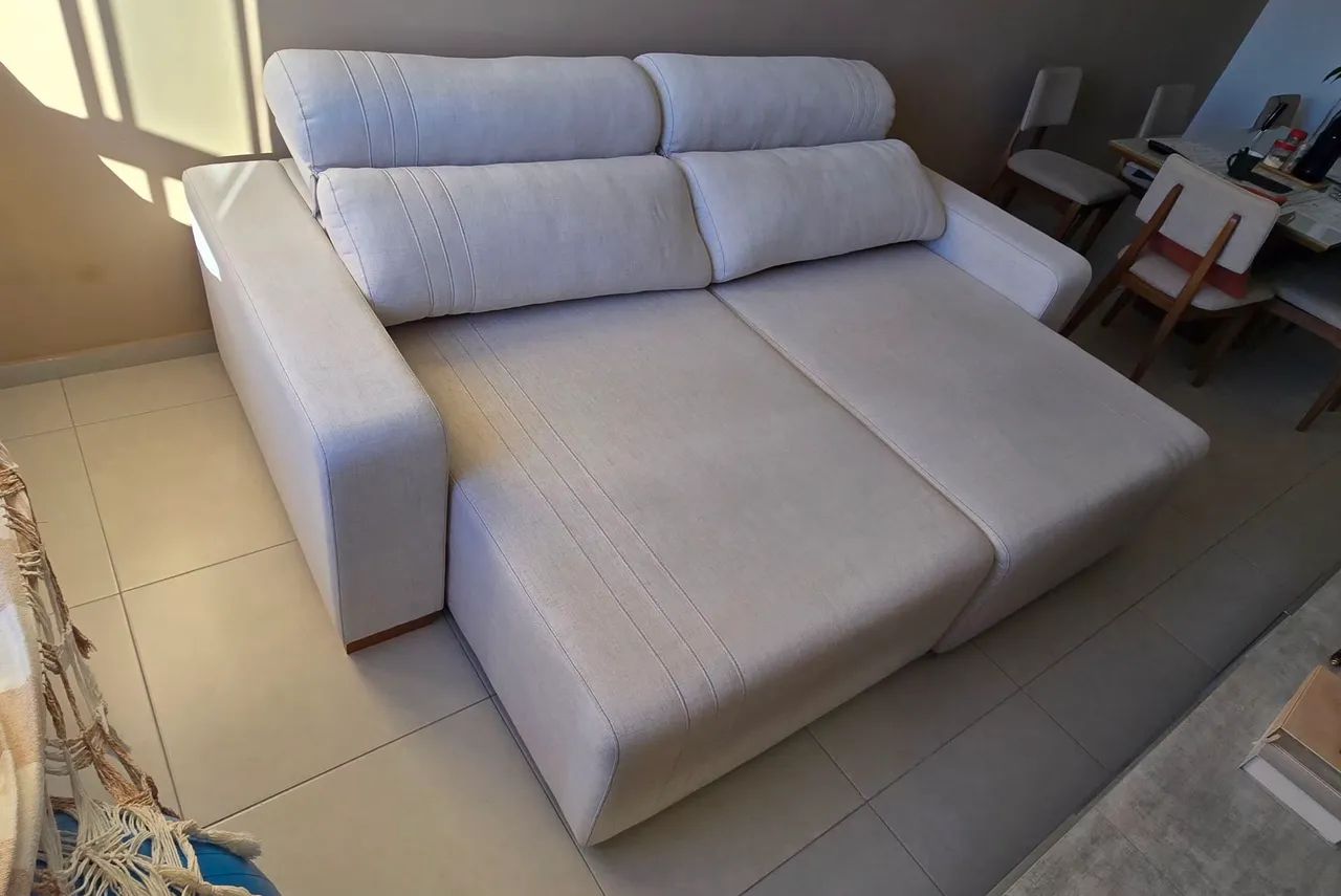 Sofá reclinável e retrátil de 2,5m - Foto 4