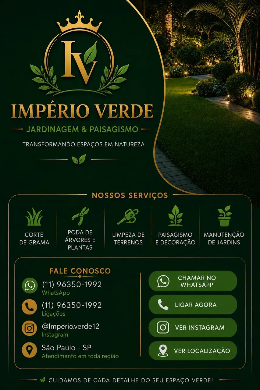 Serviços de jardinagem e manutenção 