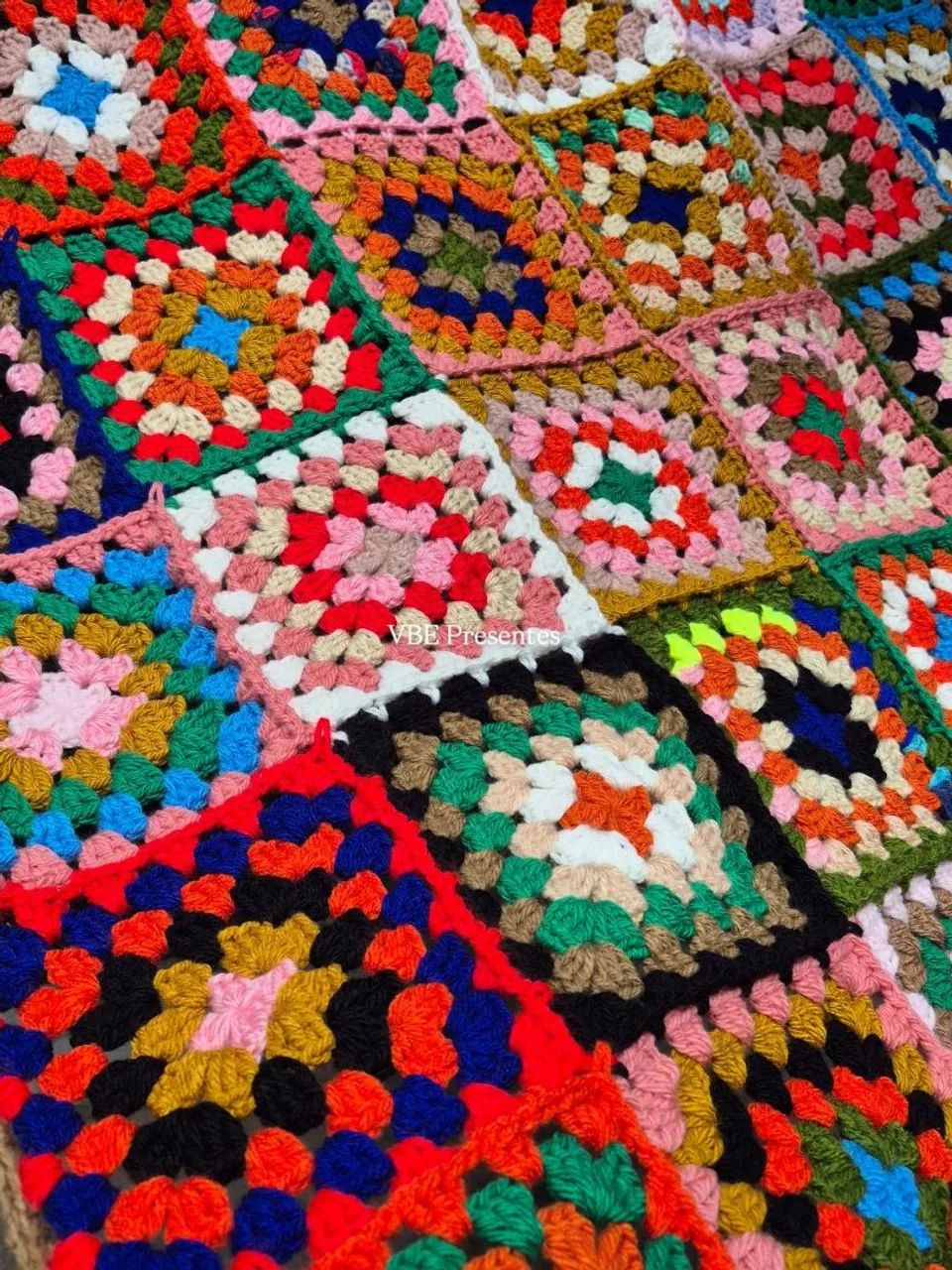 Manta de crochê 