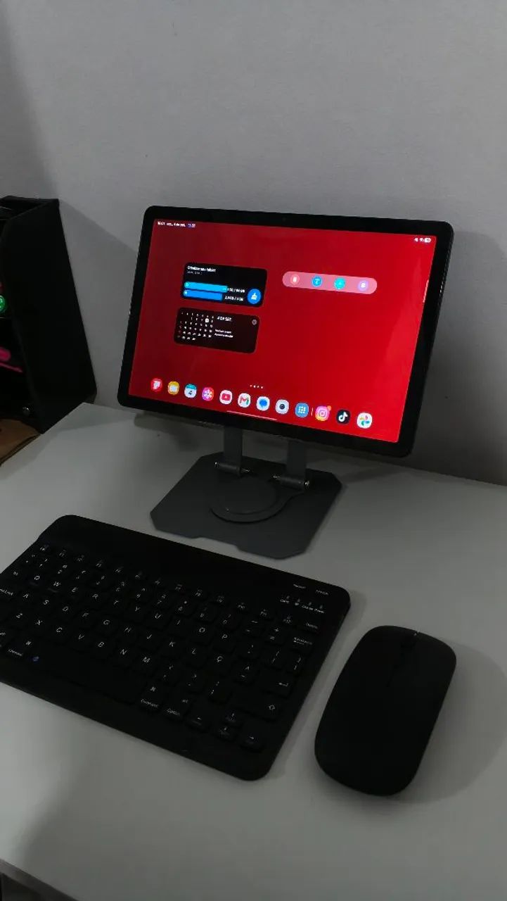 Samsung Galaxy Tab A9+ 64GB + Teclado + Mouse + Suporte | Impecável