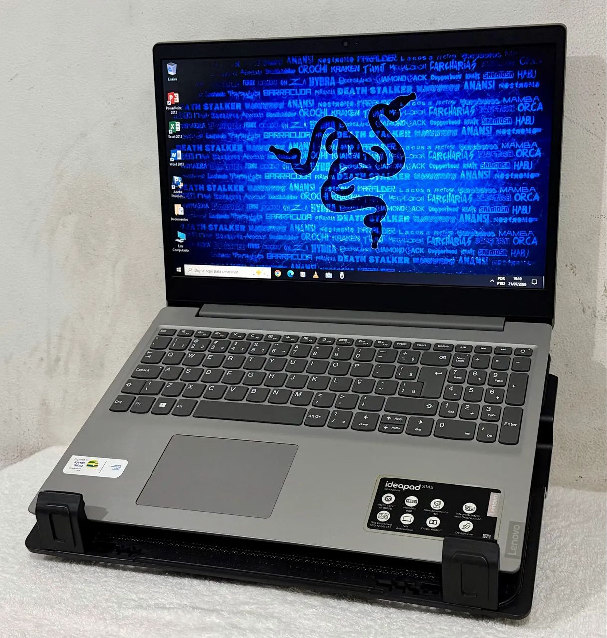 Notebook Lenovo i5 da 8 Geração com 8GB DDr4 e SSD 256GB M2, Tela