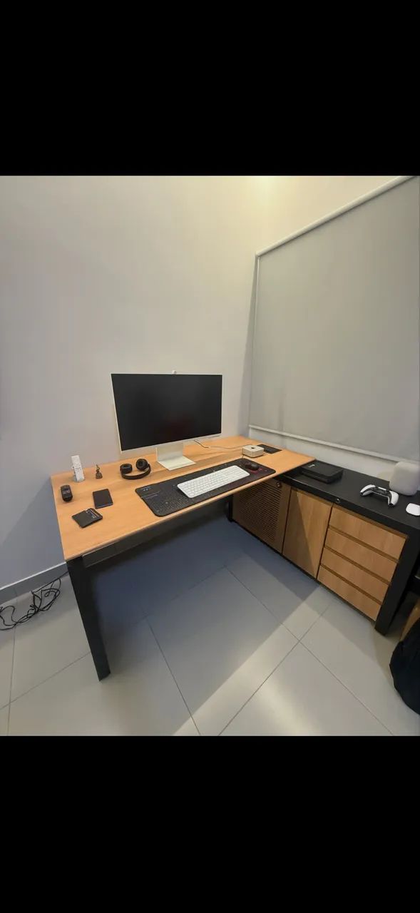 Escritorio de madeira  - Foto 2