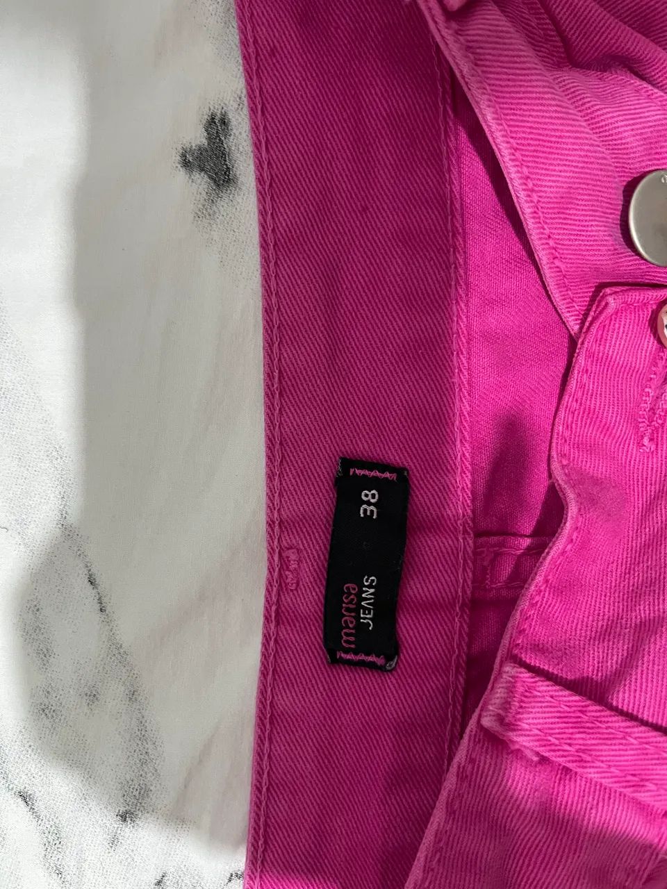 Saia jeans rosa Marisa, usada 2 vezes.  - Foto 2
