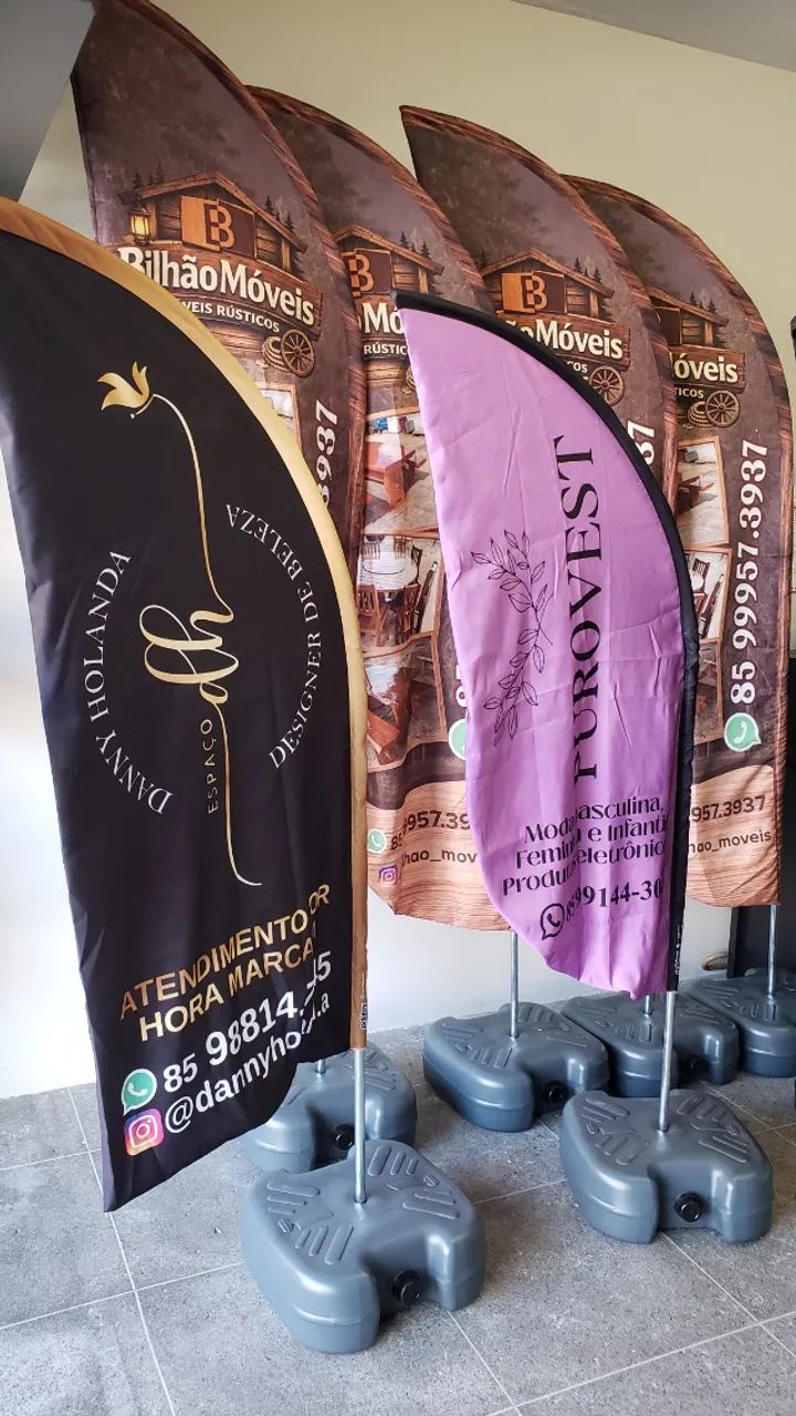 Wind banner para divulgação bandeiras personalizadas - Foto 5